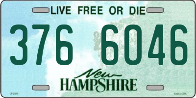 NH license plate 3766046