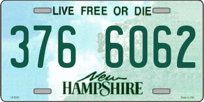 NH license plate 3766062