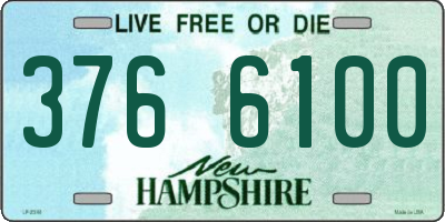 NH license plate 3766100