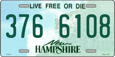 NH license plate 3766108