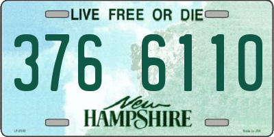NH license plate 3766110