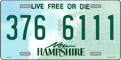 NH license plate 3766111