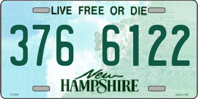 NH license plate 3766122