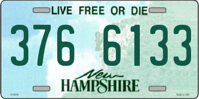NH license plate 3766133