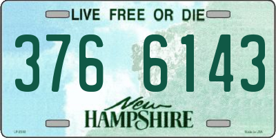 NH license plate 3766143