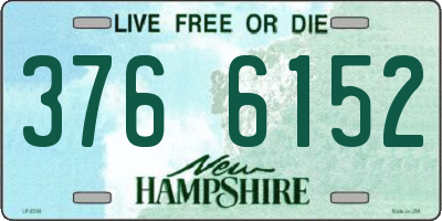 NH license plate 3766152