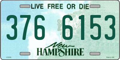 NH license plate 3766153