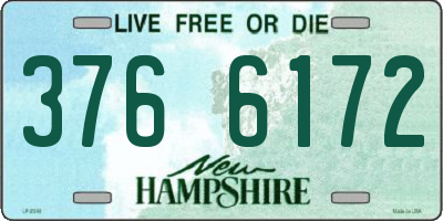 NH license plate 3766172