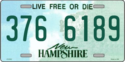 NH license plate 3766189