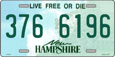 NH license plate 3766196