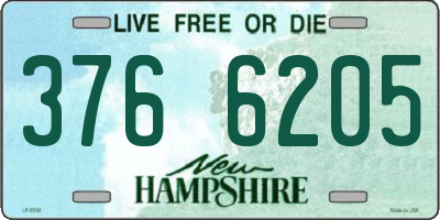 NH license plate 3766205