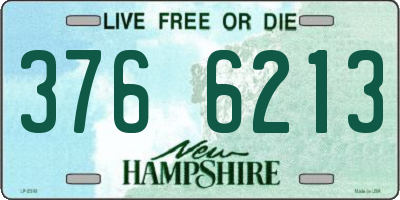 NH license plate 3766213