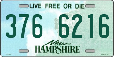 NH license plate 3766216