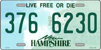 NH license plate 3766230