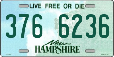 NH license plate 3766236