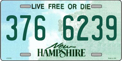 NH license plate 3766239