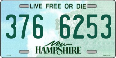 NH license plate 3766253