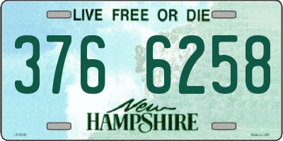 NH license plate 3766258