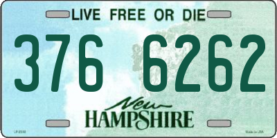 NH license plate 3766262