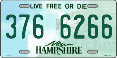 NH license plate 3766266