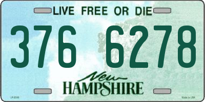 NH license plate 3766278