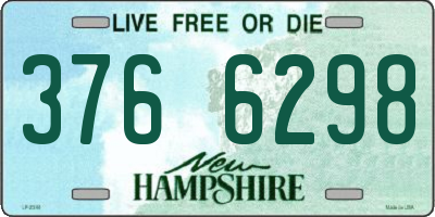 NH license plate 3766298