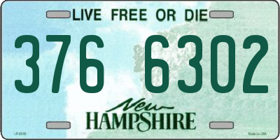 NH license plate 3766302
