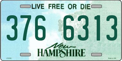 NH license plate 3766313