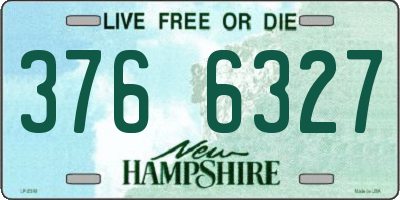 NH license plate 3766327
