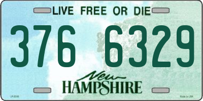 NH license plate 3766329