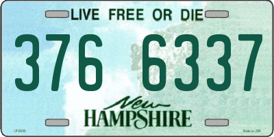 NH license plate 3766337