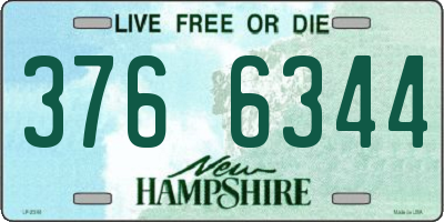NH license plate 3766344