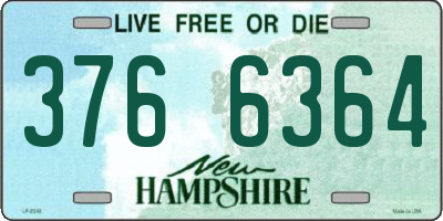 NH license plate 3766364