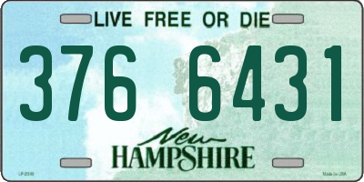 NH license plate 3766431
