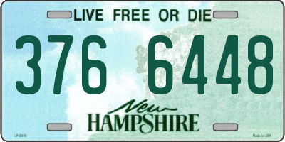 NH license plate 3766448