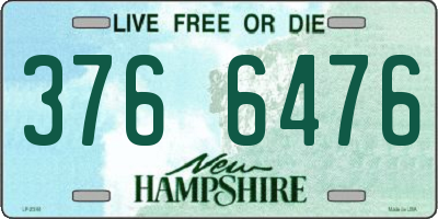 NH license plate 3766476