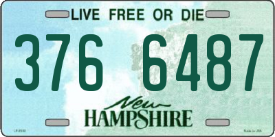 NH license plate 3766487