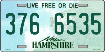 NH license plate 3766535
