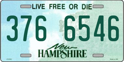NH license plate 3766546