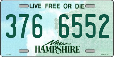 NH license plate 3766552