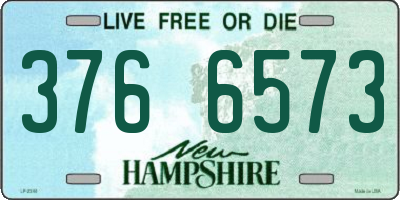 NH license plate 3766573