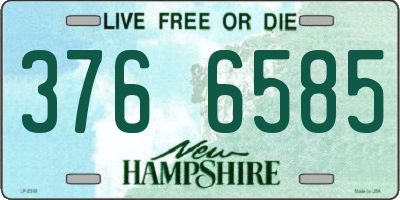 NH license plate 3766585