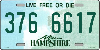 NH license plate 3766617