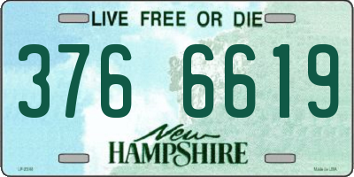 NH license plate 3766619