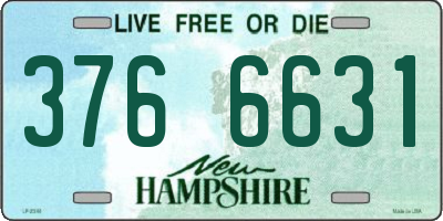 NH license plate 3766631