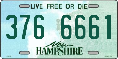 NH license plate 3766661