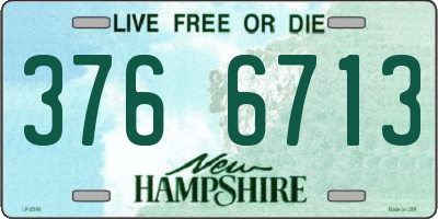 NH license plate 3766713