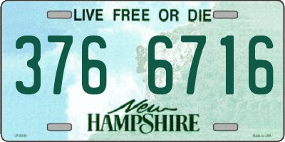 NH license plate 3766716