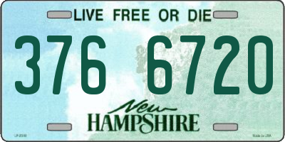 NH license plate 3766720