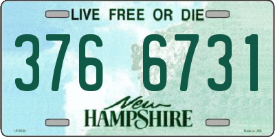 NH license plate 3766731